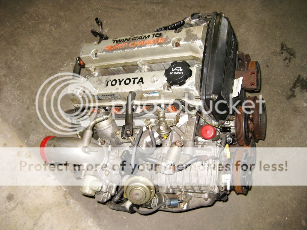 ENGINE JDM 4AGZE DOHC 1.6L SUPERCHARGED TOYOTA MR2 AW11 86 89 MOTOR