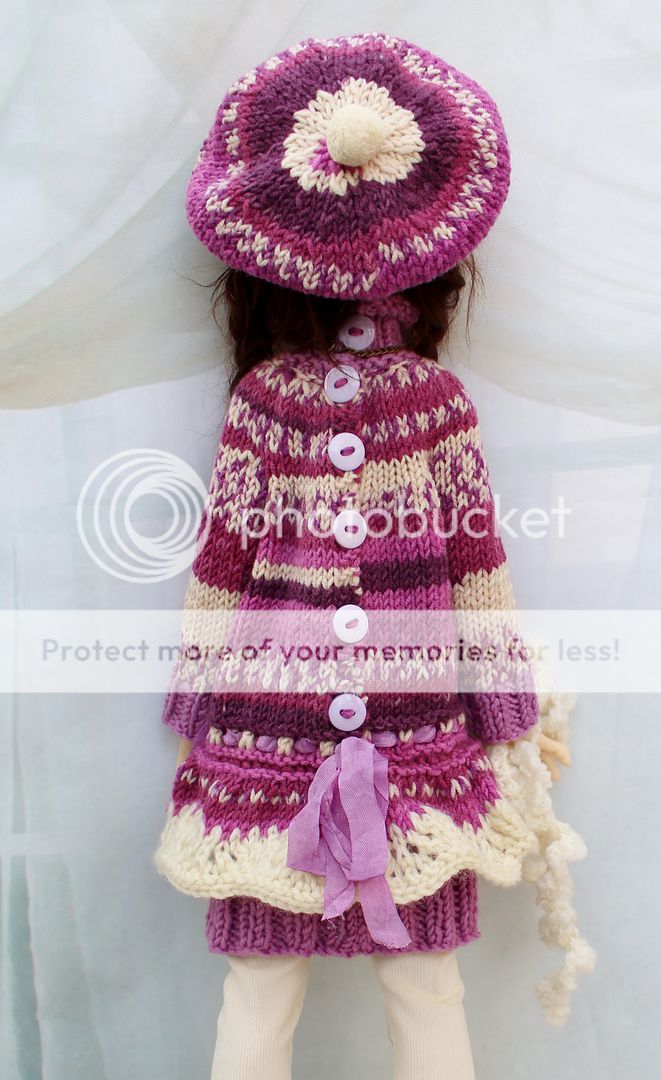 KNIT LILAC SWEATER DRESS FOR LAYCEE SD KAYE WIGGS DOLLSTOWN ELF BODY BY