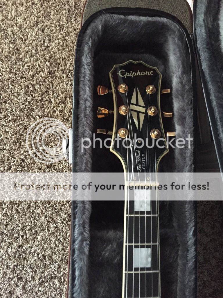 Epiphone Les Paul Custom w/ebony fretboard 500 + shipping My Les