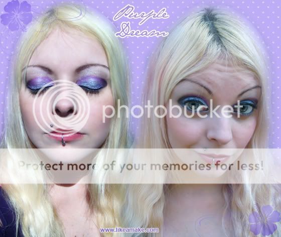 Faça uma maquiagem Purple Dream